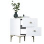 Hanah Home Mesita de Noche BD110 - 4111 Blanca